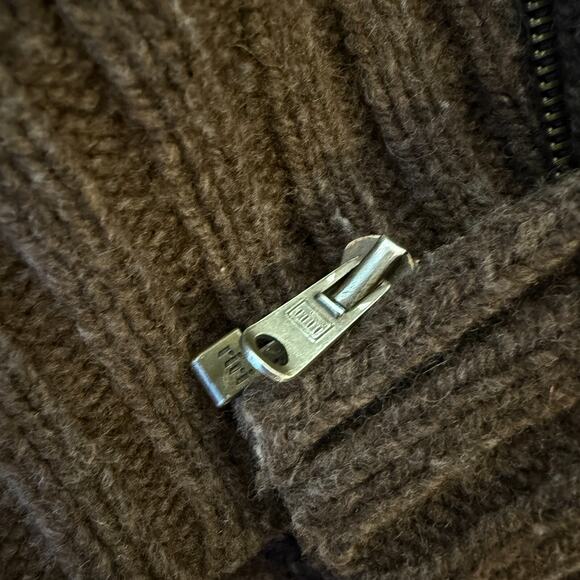 Number Nine 2 men’s brown wool full zip Japan sweater Avant Garde - Picture 13 of 16